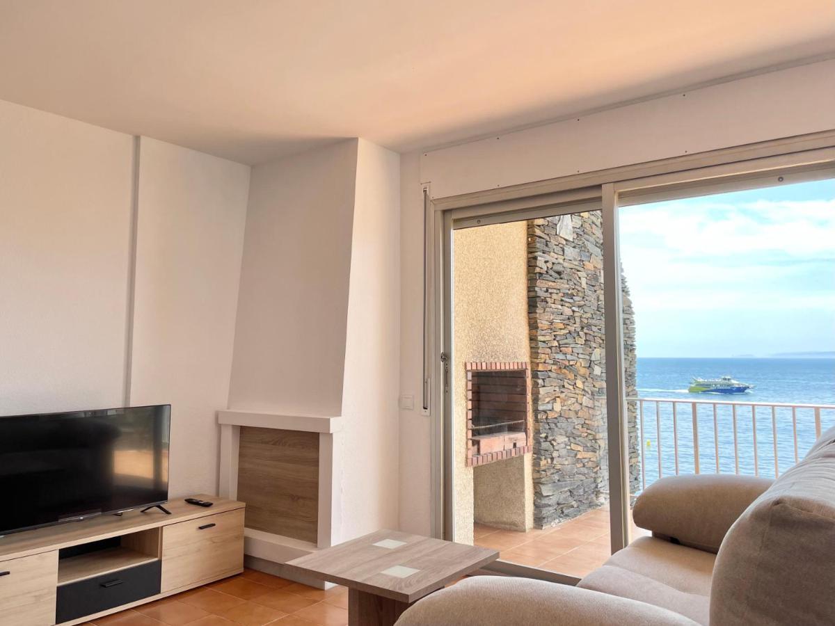 Luminoso Apartamento Frente Al Mar Con Piscina Roses Kültér fotó